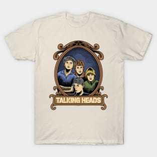 Talking Heads - Retro Faded Style Fan Art Design T-Shirt